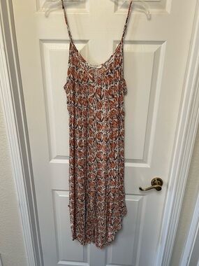 Rust & Cream Floral Jumpsuit